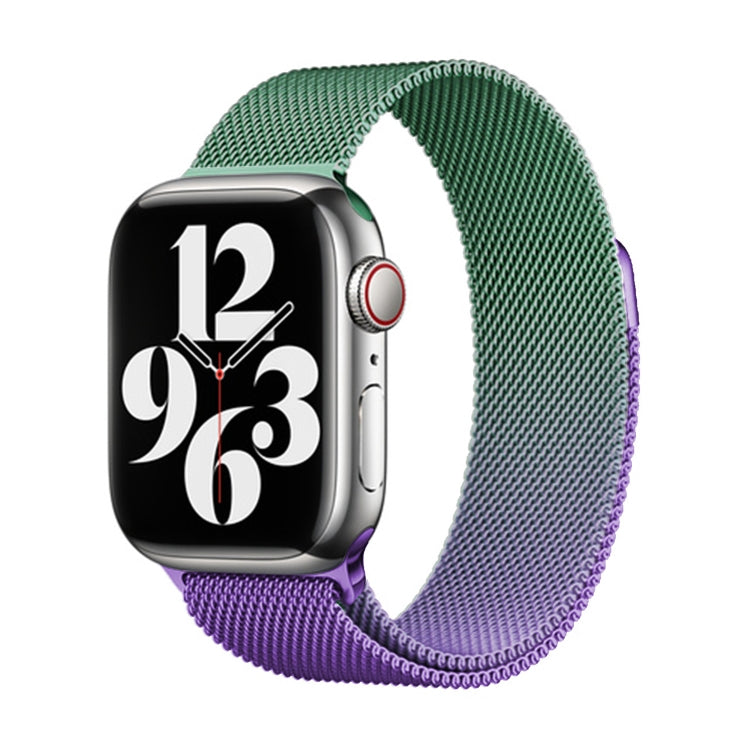 For Apple Watch Series 9 41mm Milan Gradient Loop Magnetic Buckle Watch Band(Violet Orchid) - Watch Bands by PMC Jewellery | Online Shopping South Africa | PMC Jewellery