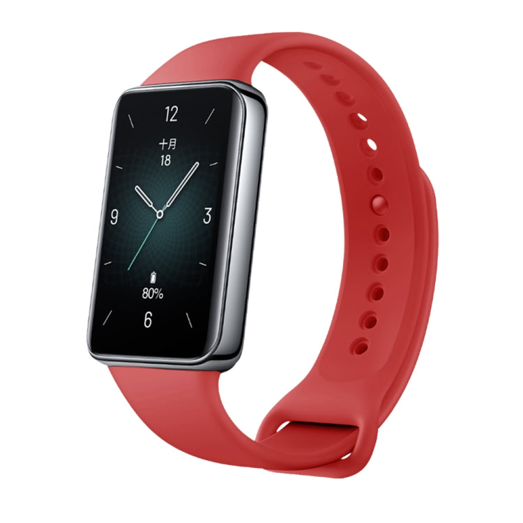 For Honor Band 9 Solid Color Silicone Watch Band(Dark Red) - Watch Bands by PMC TechLife | Online Shopping South Africa | PMC TechLife