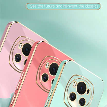 For Honor Magic6 5G XINLI Straight 6D Plating Gold Edge TPU Phone Case(Pink) - Honor Cases by XINLI | Online Shopping South Africa | PMC Jewellery | Buy Now Pay Later Mobicred