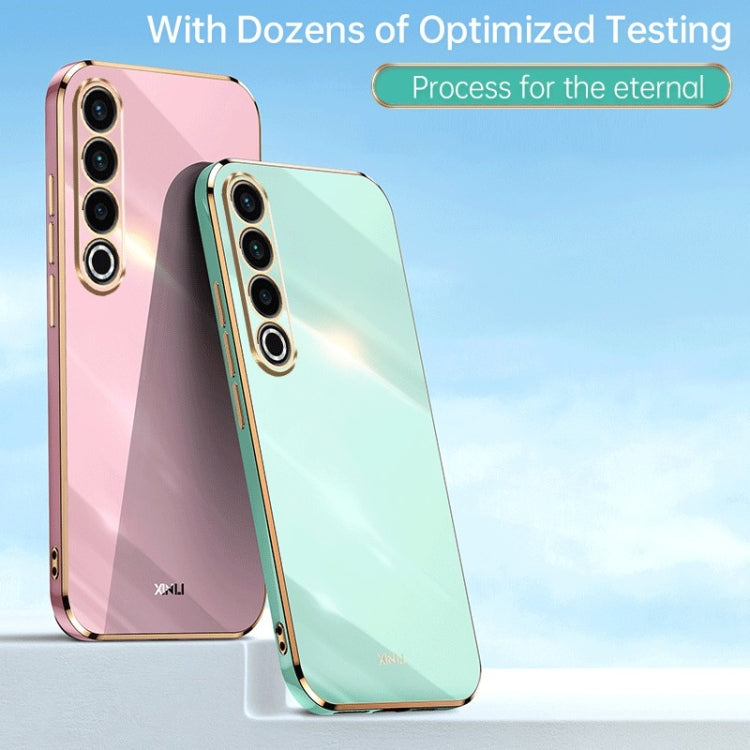 For Meizu 20 Pro 5G XINLI Straight Edge 6D Electroplate TPU Phone Case(Mint Green) - Meizu by XINLI | Online Shopping South Africa | PMC Jewellery | Buy Now Pay Later Mobicred