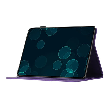 For iPad Pro 11 2024 Coconut Tree Embossed Smart Leather Tablet Case(Purple) - iPad Pro 11 2024 Cases by PMC Jewellery | Online Shopping South Africa | PMC Jewellery | Buy Now Pay Later Mobicred