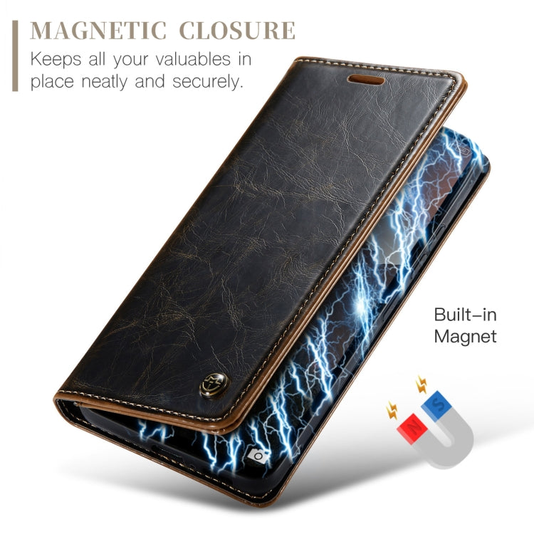 For Xiaomi Redmi Note 13 4G CaseMe 003 Crazy Horse Texture Flip Leather Phone Case(Coffee) - Xiaomi Cases by CaseMe | Online Shopping South Africa | PMC Jewellery | Buy Now Pay Later Mobicred