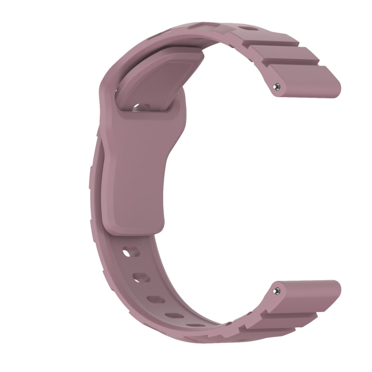 18mm Armor Silicone Watch Band(Dark Purple) - 20mm Bands by PMC Jewellery | Online Shopping South Africa | PMC Jewellery