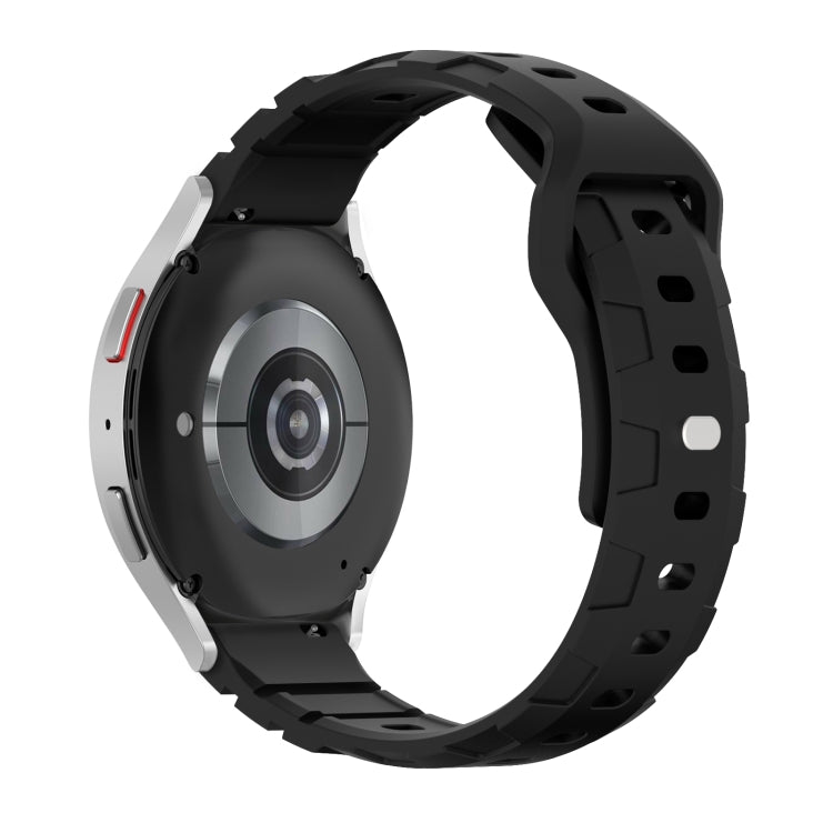 20mm Armor Silicone Watch Band(Black) - 20mm Bands by PMC TechLife | Online Shopping South Africa | PMC TechLife | Buy Now Pay Later Mobicred