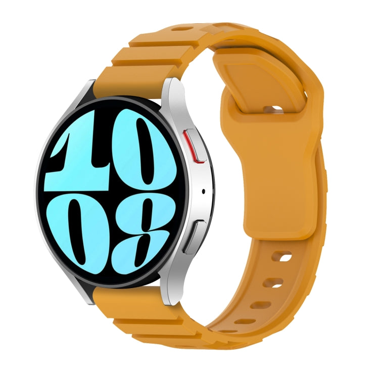 22mm Armor Silicone Watch Band(Yellow) - 22mm Bands by PMC TechLife | Online Shopping South Africa | PMC TechLife
