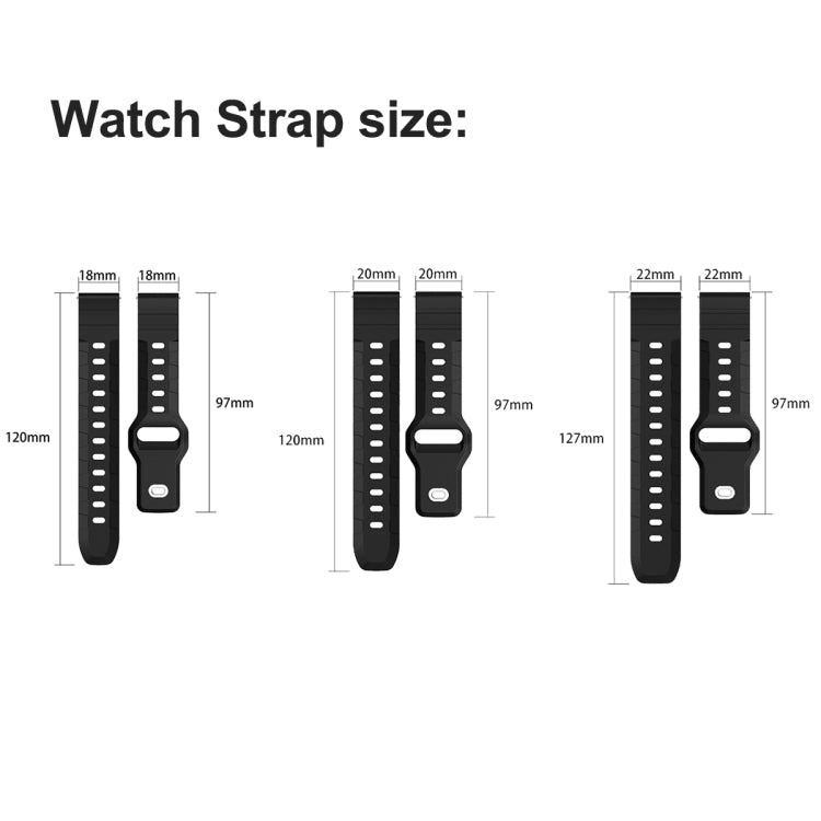 18mm Armor Silicone Watch Band(Pink) - 18mm Bands by PMC TechLife | Online Shopping South Africa | PMC TechLife | Buy Now Pay Later Mobicred