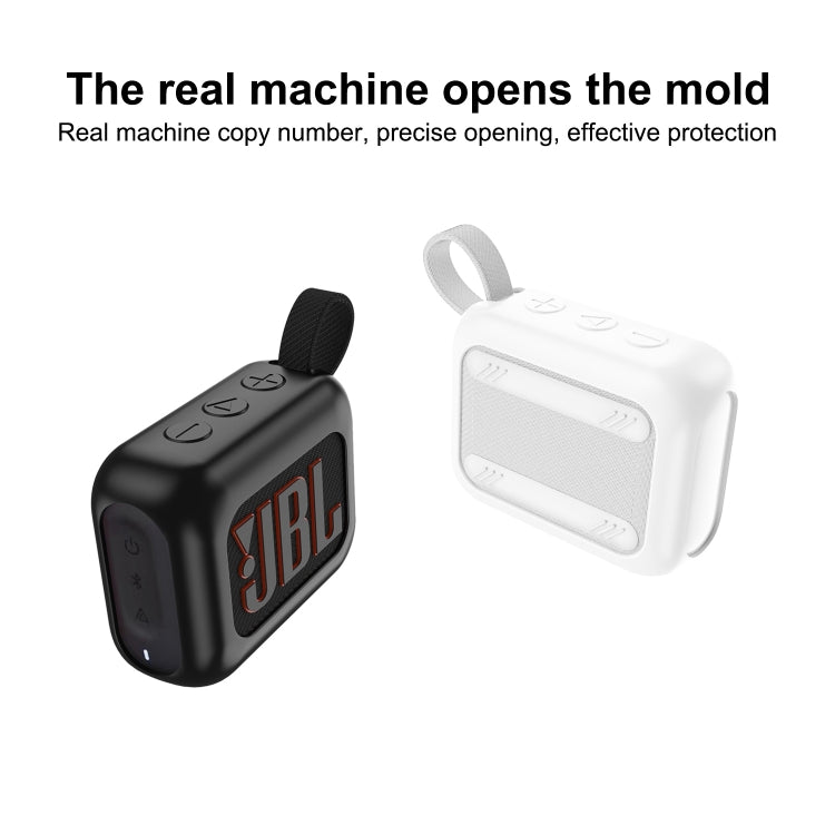 For JBL Go 4 Wireless Bluetooth Speaker Silicone Protective Case(Black) - Protective Case by PMC TechLife | Online Shopping South Africa | PMC TechLife