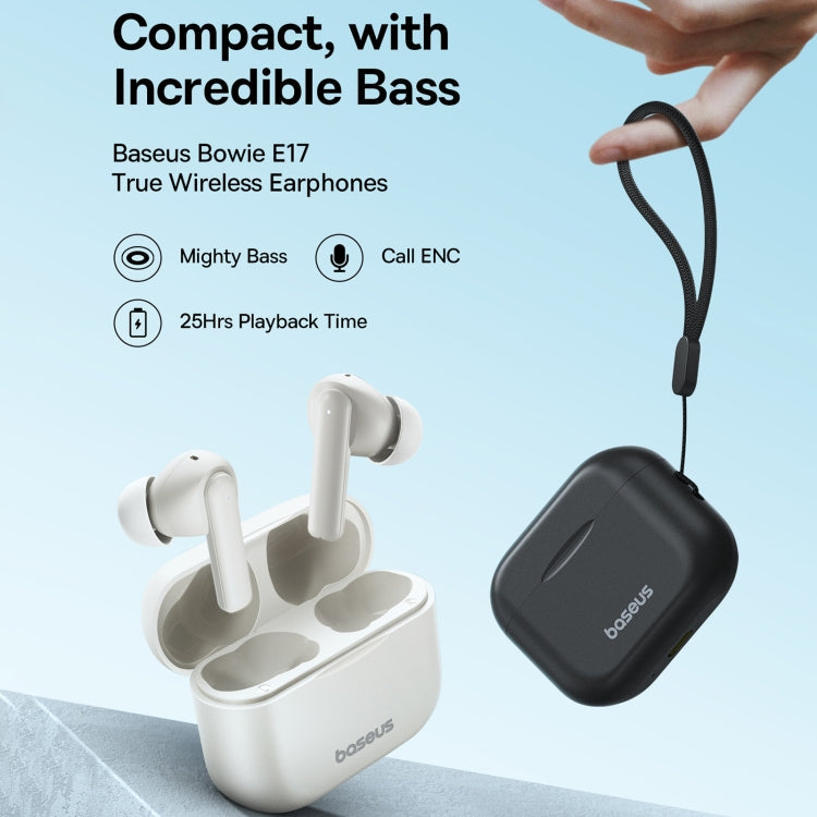 Baseus Bowie E17 True Wireless Bluetooth Earphones(Stellar White) - Bluetooth Earphone by Baseus | Online Shopping South Africa | PMC Jewellery | Buy Now Pay Later Mobicred