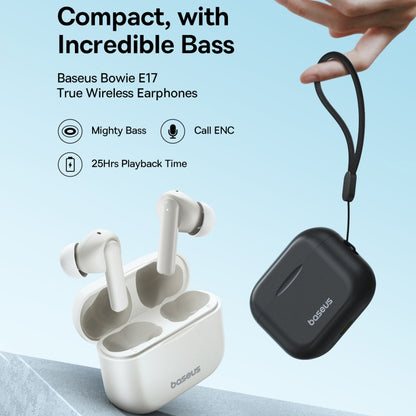 Baseus Bowie E17 True Wireless Bluetooth Earphones(Stellar White) - Bluetooth Earphone by Baseus | Online Shopping South Africa | PMC Jewellery | Buy Now Pay Later Mobicred