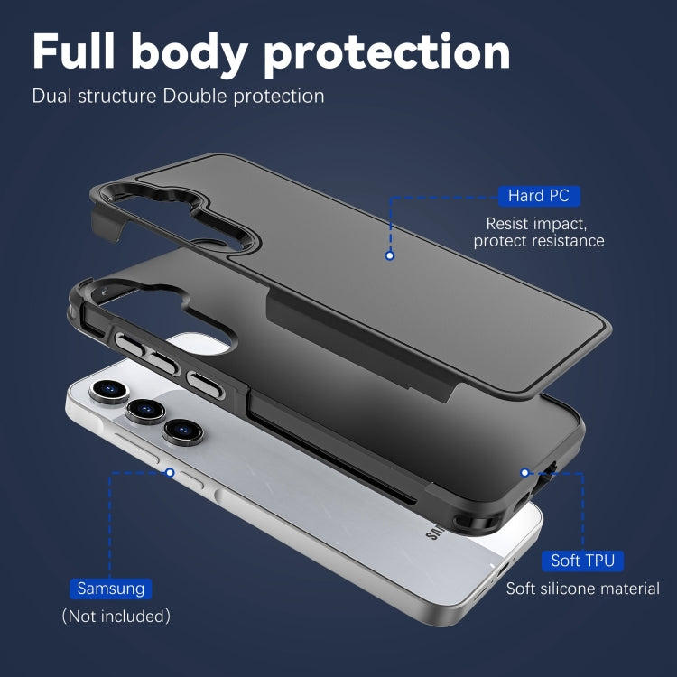 For Samsung Galaxy A55 5G RedPepper Armor PC Hybrid TPU Phone Case(Black) - Galaxy Phone Cases by RedPepper | Online Shopping South Africa | PMc TechLife | Buy Now Pay Later Mobicred