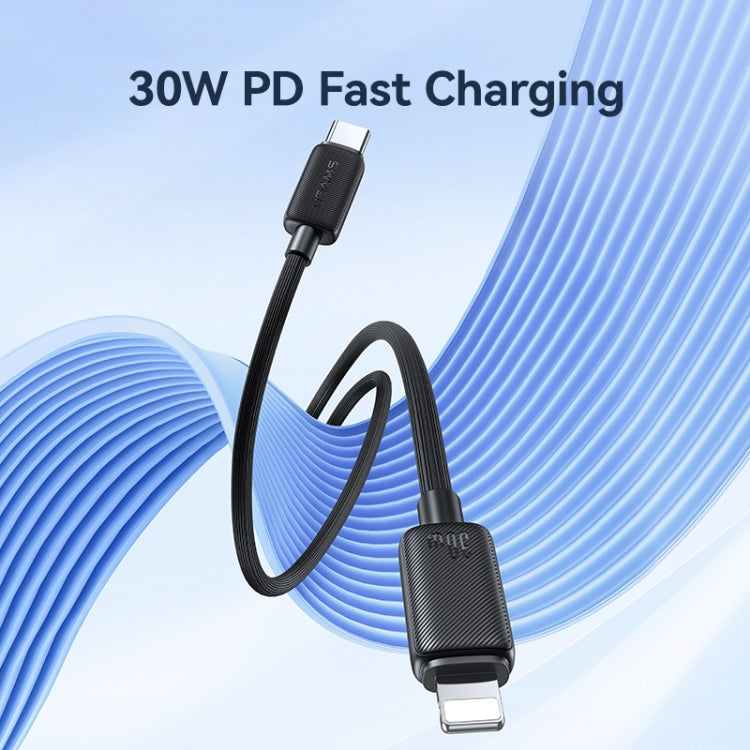 USAMS US-SJ692 USB-C / Type-C to 8 Pin 30W Striped Fast Charge Data Cable, Length:1m(Blue) - 2 in 1 Cable by USAMS | Online Shopping South Africa | PMC Jewellery | Buy Now Pay Later Mobicred