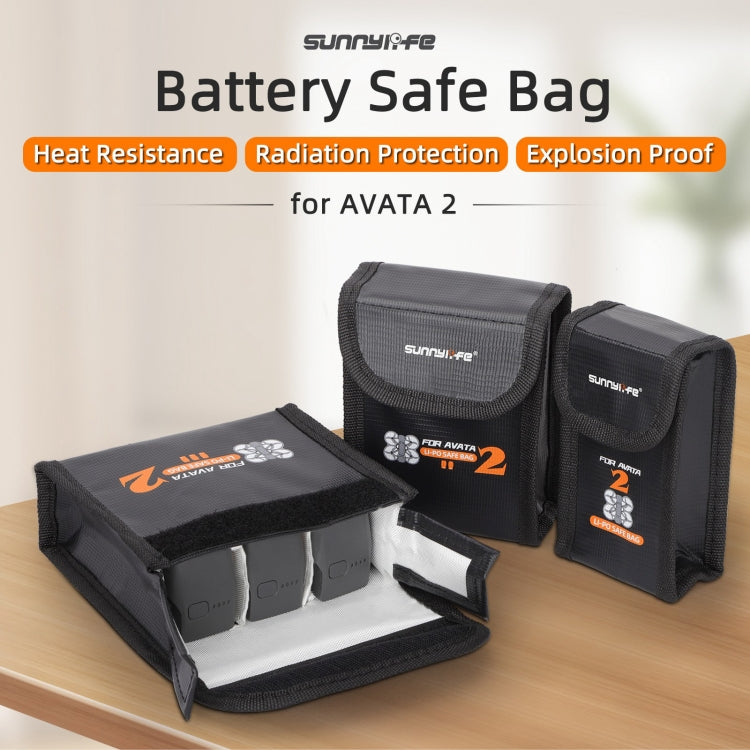 For DJI Avata 2 Sunnylife Battery Explosion-proof Safe Bag Protective Li-Po Safe Bag(For 1pc Battery) -  by Sunnylife | Online Shopping South Africa | PMC Jewellery