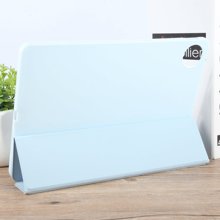 For Huawei MatePad Pro 11 2022/2024 Tri-fold Silicone Leather Tablet Case(Ice Blue) - Huawei by PMC Jewellery | Online Shopping South Africa | PMC Jewellery | Buy Now Pay Later Mobicred
