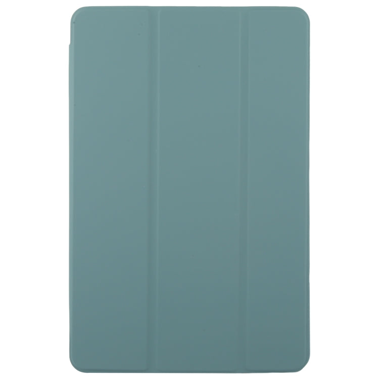 For Huawei MatePad SE 11 2024 Tri-fold Silicone Leather Tablet Case(Dark Green) - Huawei by PMC Jewellery | Online Shopping South Africa | PMC Jewellery | Buy Now Pay Later Mobicred