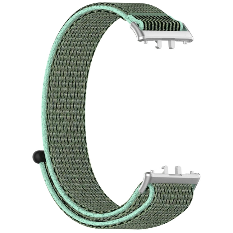 For Samsung Galaxy Fit 3 Nylon Loop Hook and Loop Fastener Watch Band(Blue Sea) - Watch Bands by PMC TechLife | Online Shopping South Africa | PMC TechLife