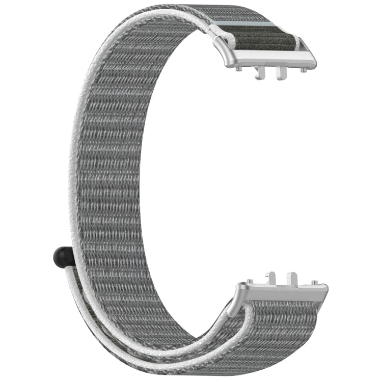For Samsung Galaxy Fit 3 Nylon Loop Hook and Loop Fastener Watch Band(Seashell) - Watch Bands by PMC TechLife | Online Shopping South Africa | PMC TechLife