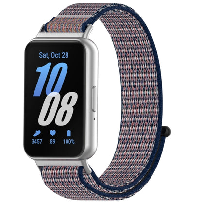 For Samsung Galaxy Fit 3 Nylon Loop Hook and Loop Fastener Watch Band(Midnight Blue) - Watch Bands by PMC Jewellery | Online Shopping South Africa | PMC Jewellery