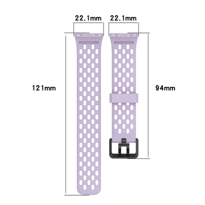 For Samsung Galaxy Fit 3 Hole Style Dual Buckle Silicone Watch Band(White) - Watch Bands by PMC Jewellery | Online Shopping South Africa | PMC Jewellery