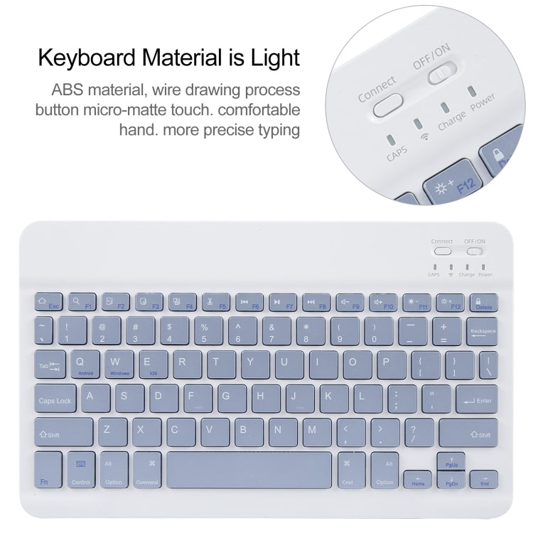 For Huawei MatePad Pro 11 2024 / 2022 Square Button Bluetooth Keyboard Rotatable Holder Leather Case(Lavender Purple) - Huawei Keyboard by PMC TechLife | Online Shopping South Africa | PMC TechLife