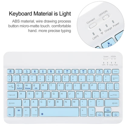 For Huawei MatePad Air 11.5 Square Button Bluetooth Keyboard Rotatable Holder Leather Case(Sky Blue) - Huawei Keyboard by PMC Jewellery | Online Shopping South Africa | PMC Jewellery