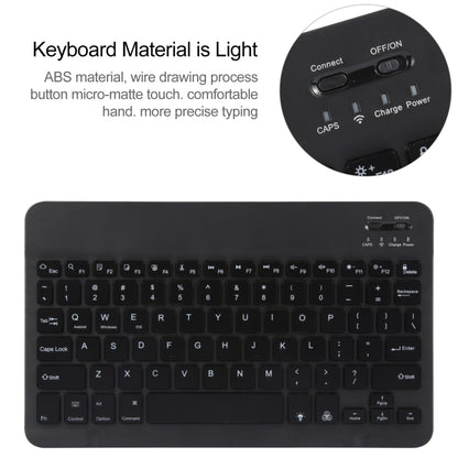 For Huawei MatePad 11 2023 / 2021 Square Button Backlight Bluetooth Keyboard Rotatable Holder Leather Case(Black) - Huawei Keyboard by PMC Jewellery | Online Shopping South Africa | PMC Jewellery