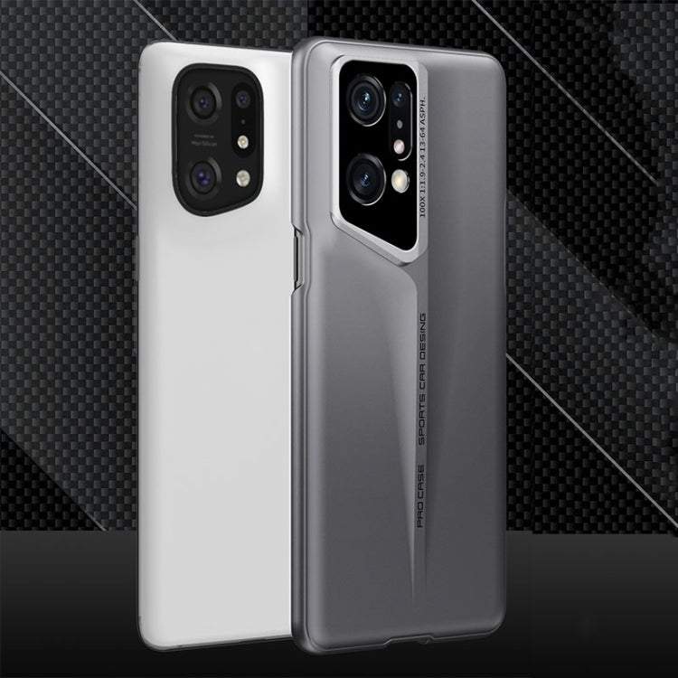 For OPPO Find X5 GKK Blade Ultra-thin Full Coverage Phone Case(Grey) - OPPO Cases by GKK | Online Shopping South Africa | PMC Jewellery | Buy Now Pay Later Mobicred