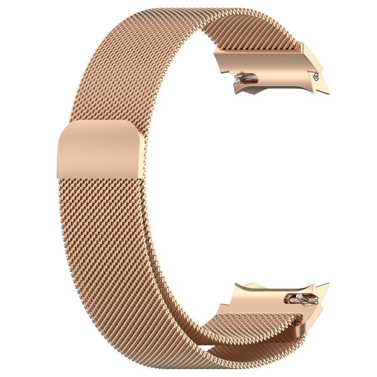 For OPPO Watch X / OnePlus Watch 2 Milan Magnetic Steel Mesh Watch Band(Rose Gold) - Watch Bands by PMC Jewellery | Online Shopping South Africa | PMC Jewellery