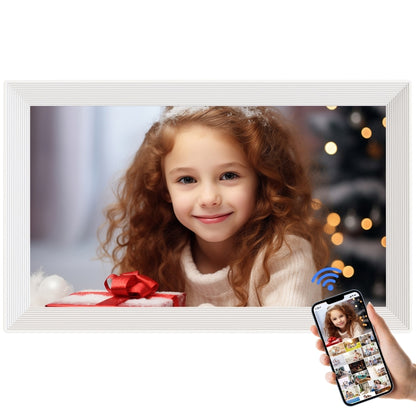 Pritom PF200 10.1 inch Digital Photo Frame Wall Mounted LED Advertising Machine, Plug:EU Plug(White) - 11 inch Below by PRITOM | Online Shopping South Africa | PMC Jewellery | Buy Now Pay Later Mobicred