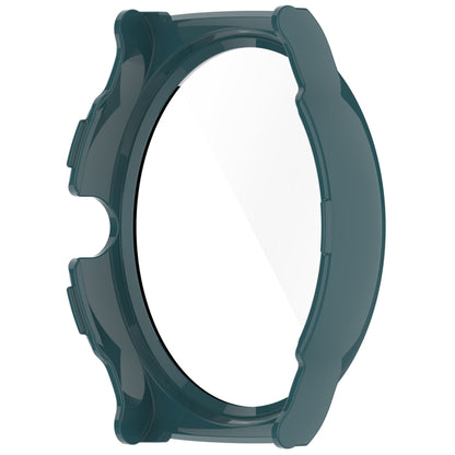 For Xiaomi Haylou Solar Lite R001 PC + Tempered Film Integrated Watch Protective Case(Pine Green) - Watch Cases by PMC Jewellery | Online Shopping South Africa | PMC Jewellery