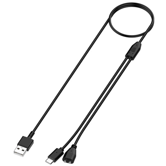 For Delupe / Yawpet Dog Pet Training Device Magnetic Charging Cable, Length: 1m(Black) - Training Aids by PMC Jewellery | Online Shopping South Africa | PMC Jewellery | Buy Now Pay Later Mobicred