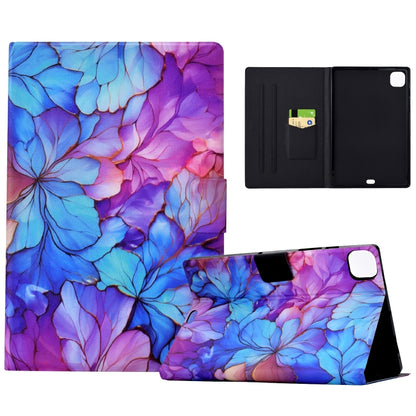 For iPad Pro 11 2024 Voltage Painted Smart Leather Tablet Case(Petals) - iPad Pro 11 2024 Cases by PMC Jewellery | Online Shopping South Africa | PMC Jewellery | Buy Now Pay Later Mobicred