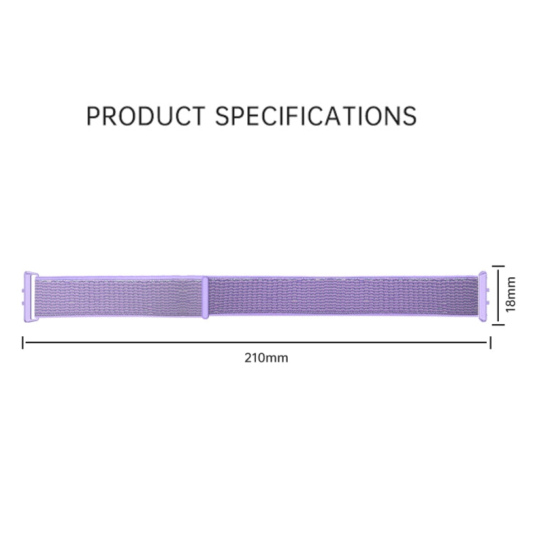 For Honor Band 9 Woven Nylon Loop Watch Band(Grey White) - Watch Bands by PMC TechLife | Online Shopping South Africa | PMC TechLife
