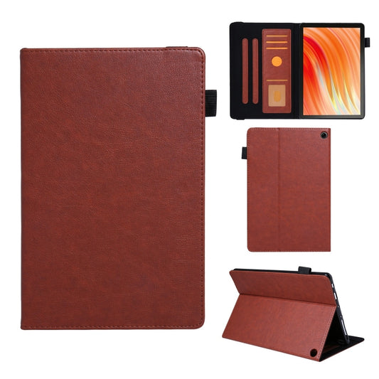 For Amazon Kindle Fire HD10 2021/2023 Extraordinary Series Smart Leather Tablet Case(Brown) - Amazon by PMC Jewellery | Online Shopping South Africa | PMC Jewellery | Buy Now Pay Later Mobicred