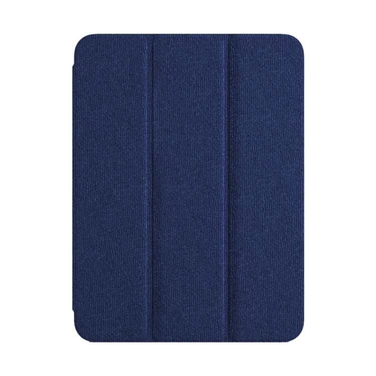 For iPad Pro 12.9 2022/2021/2020 ZGA Tri-Fold Voltage Smart Leather Tablet Case(Blue) - free shipping - PMc TechLife - Order now!