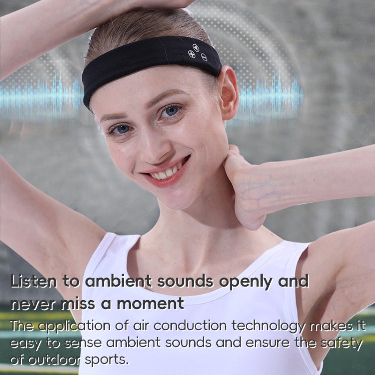 Mucro B01 Turban Style Wireless Bluetooth Headset Sports Headband(Black) - Smart Hats by Mucro | Online Shopping South Africa | PMC TechLife | Buy Now Pay Later Mobicred