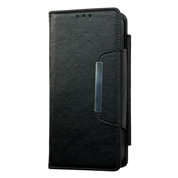 For iPhone 16 Pro Multifunctional Seven Cards Wallet Leather Phone Case(Black) - iPhone 16 Pro Cases by PMC Jewellery | Online Shopping South Africa | PMC Jewellery | Buy Now Pay Later Mobicred