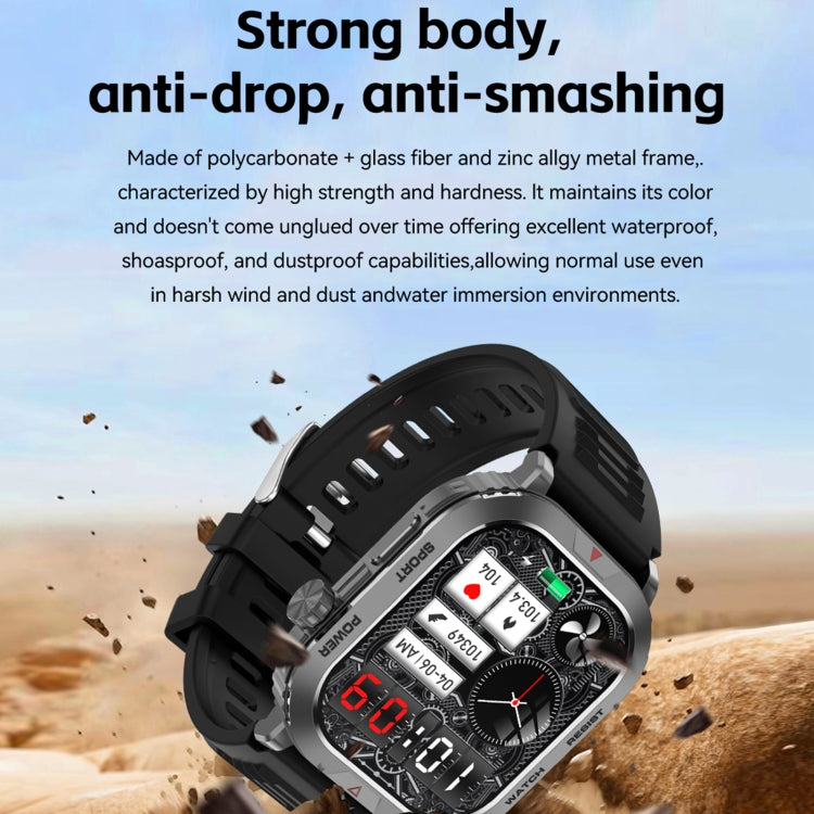 ZW66 2.01 inch BT5.1 Fitness Wellness Smart Watch, Support Bluetooth Call / Sleep / Blood Oxygen / Heart Rate / Blood Pressure Health Monitor(Silver) - Android Watch by PMC Jewellery | Online Shopping South Africa | PMC Jewellery | Buy Now Pay Later Mobicred