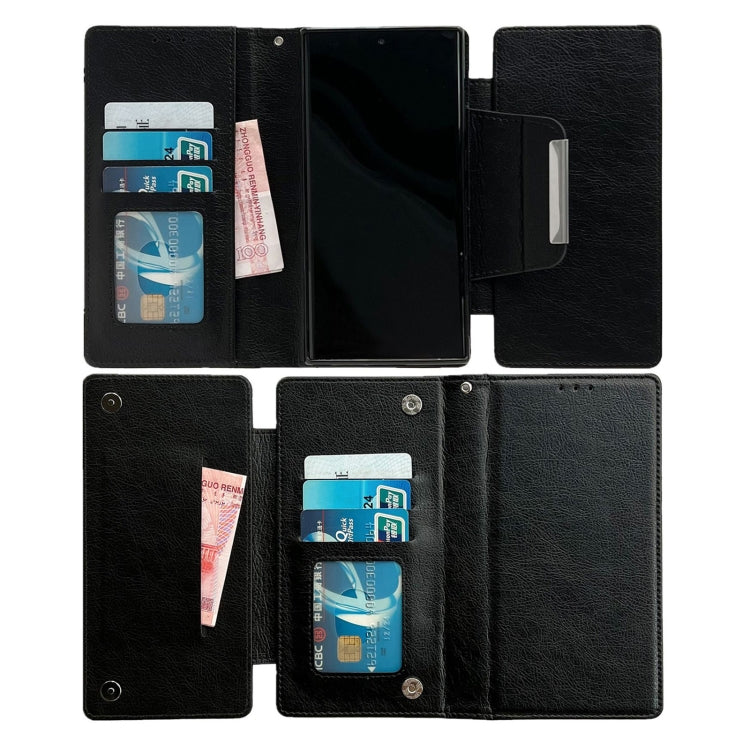 For Google Pixel 9 / Pixel 9 Pro Multifunctional 7-Card Wallet Leather Phone Case(Black) - Google Cases by PMC TechLife | Online Shopping South Africa | PMC TechLife | Buy Now Pay Later Mobicred