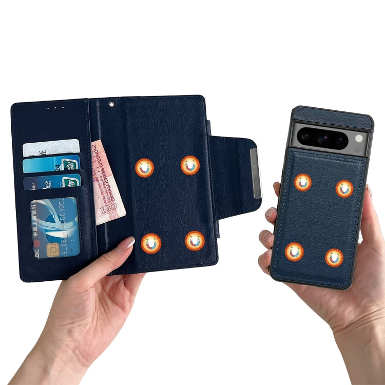 For Google Pixel 6 Multifunctional 7-Card Wallet Leather Phone Case(Royal Blue) - Google Cases by PMC TechLife | Online Shopping South Africa | PMC TechLife | Buy Now Pay Later Mobicred
