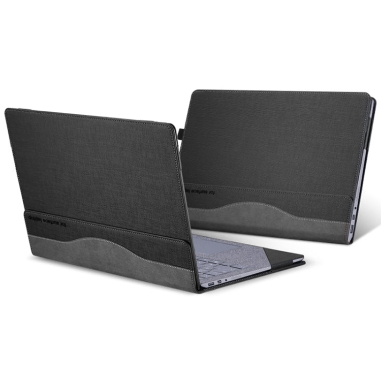 For Microsoft Surface Laptop 6 13.5 inch Laptop PU Leather Protective Case(Space Ash) - Others by PMC TechLife | Online Shopping South Africa | PMC TechLife | Buy Now Pay Later Mobicred