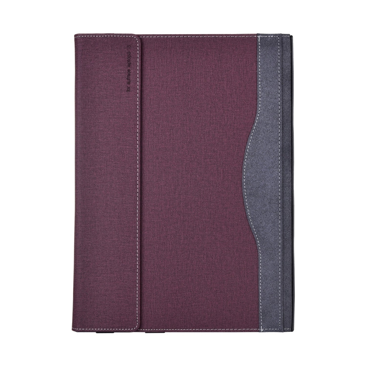 For Lenovo ThinkPad X1 Carbon Gen 10 Cloth Texture Laptop Leather Protective Case(Wine Red) - Other by PMC Jewellery | Online Shopping South Africa | PMC Jewellery | Buy Now Pay Later Mobicred