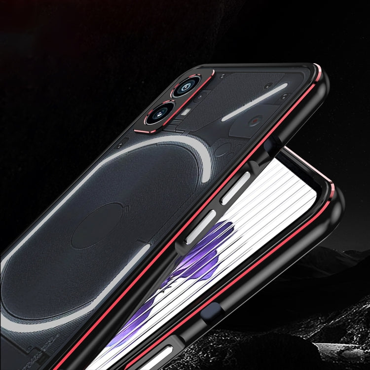 For Nothing Phone 2 Aurora Series Lens Protector + Metal Frame Protective Phone Case(Silver) - More Brand by PMC TechLife | Online Shopping South Africa | PMC TechLife | Buy Now Pay Later Mobicred