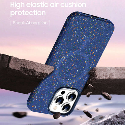 For iPhone 16 Pro Colorful Frosted Magsafe PC Hybrid TPU Phone Case(Blue) - iPhone 16 Pro Cases by PMC Jewellery | Online Shopping South Africa | PMC Jewellery | Buy Now Pay Later Mobicred