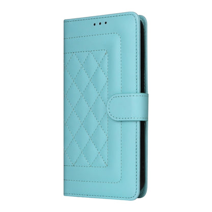 For Google Pixel 9 Diamond Lattice Leather Flip Phone Case(Mint Green) - Google Cases by PMC Jewellery | Online Shopping South Africa | PMC Jewellery | Buy Now Pay Later Mobicred