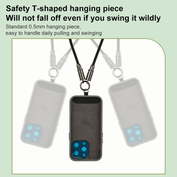 Type-C to Type-C Braid Data Cable Phone Anti-lost Crossbody Lanyard, Length: 1.2m(Khaki) - USB-C & Type-C Cable by PMc TechLife | Online Shopping South Africa | PMc TechLife | Buy Now Pay Later Mobicred