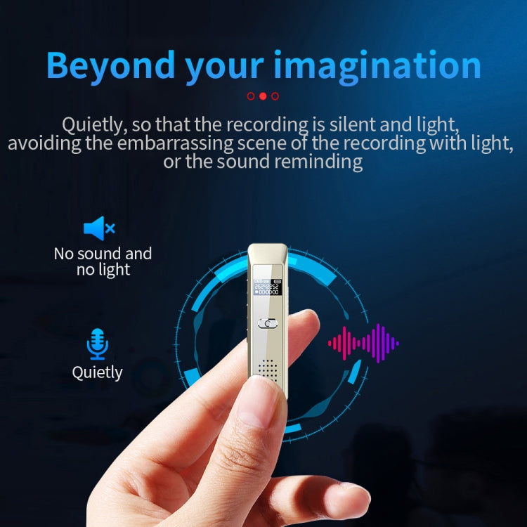 JNN Q7 Mini Portable Voice Recorder with OLED Screen, Memory:32GB(Gold) - Recording Pen by JNN | Online Shopping South Africa | PMC Jewellery | Buy Now Pay Later Mobicred