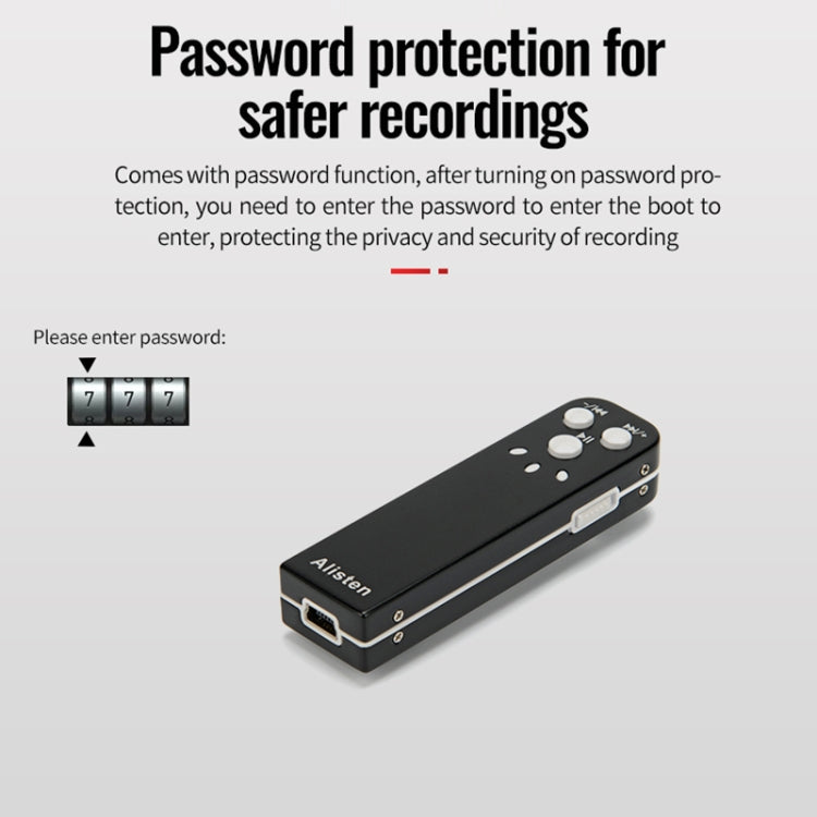 JNN J1 Mini Smart HD Noise Cancelling Voice Recorder, Memory:8GB(Black) - Recording Pen by JNN | Online Shopping South Africa | PMC TechLife | Buy Now Pay Later Mobicred