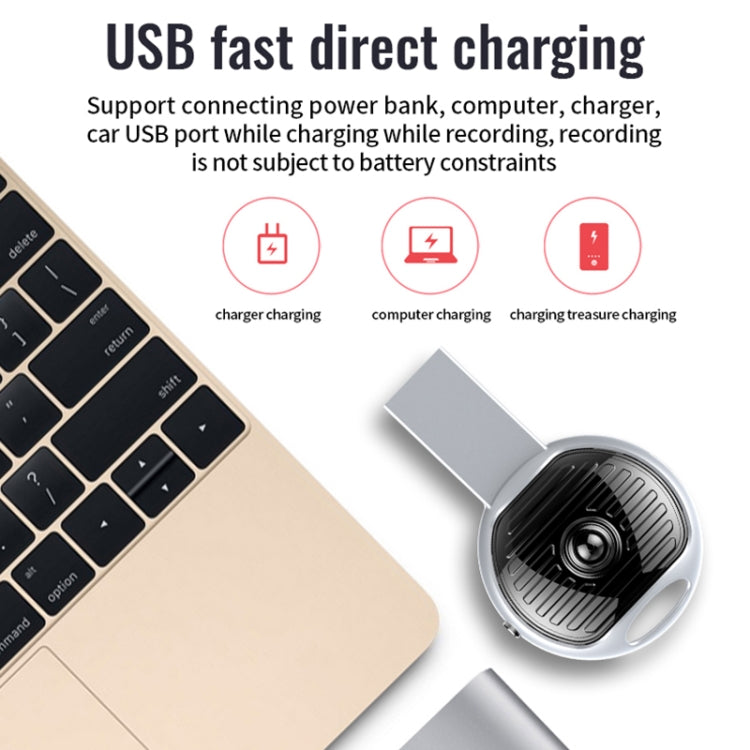 JNN S13 Zinc Alloy U-disk Voice Recorder, Memory:8GB(Silver) - U-Disk Recorder by JNN | Online Shopping South Africa | PMC TechLife | Buy Now Pay Later Mobicred