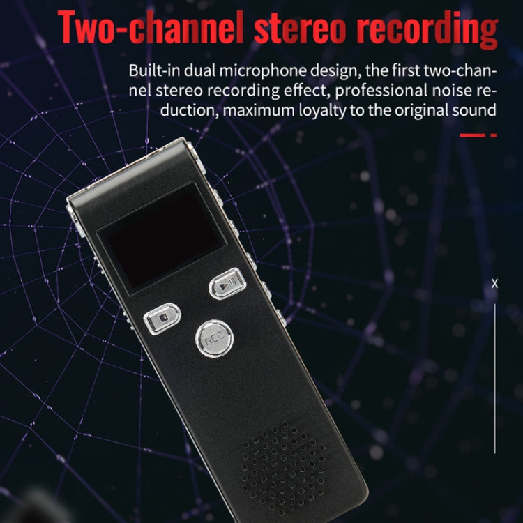 JNN X18 Mini Smart HD Noise Cancelling Voice Recorder, Memory:16GB(Black) - Recording Pen by JNN | Online Shopping South Africa | PMC TechLife | Buy Now Pay Later Mobicred