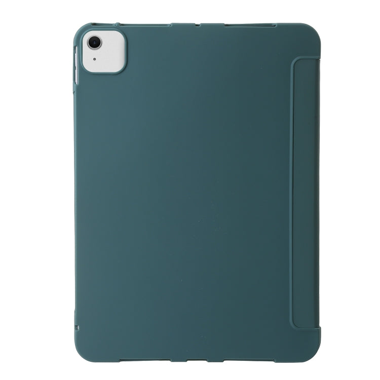 For iPad Air 13 2024 TPU Deformation Flip Leather Tablet Case with Holder(Dark Green) - iPad Air 13 2024 Cases by PMC Jewellery | Online Shopping South Africa | PMC Jewellery | Buy Now Pay Later Mobicred